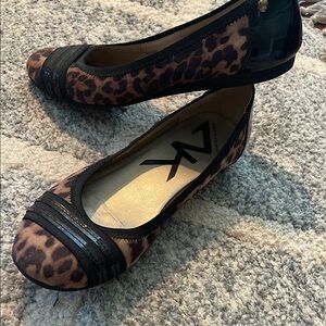Anne Klein Leopard Print Ballet Flats
